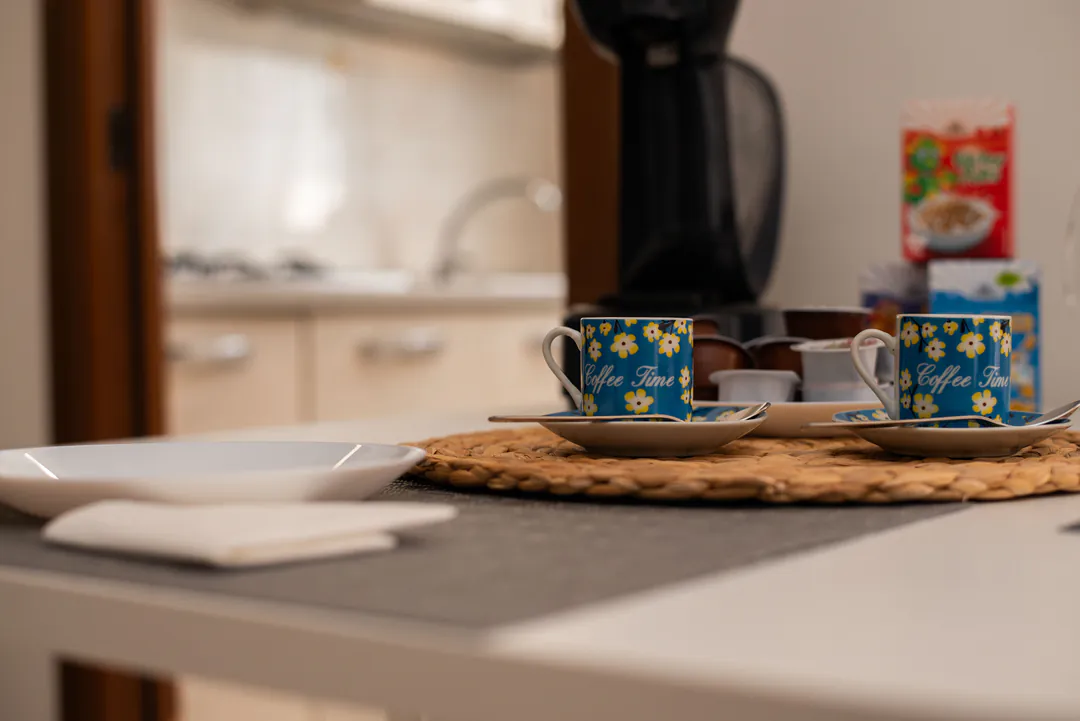 Decorated coffee cups